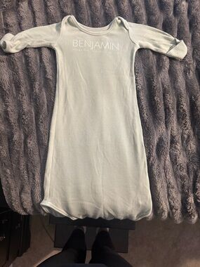 Caden Lane Bamboo Baby Gown 0–3 Months Personalized “Benjamin” Sleep Gown
